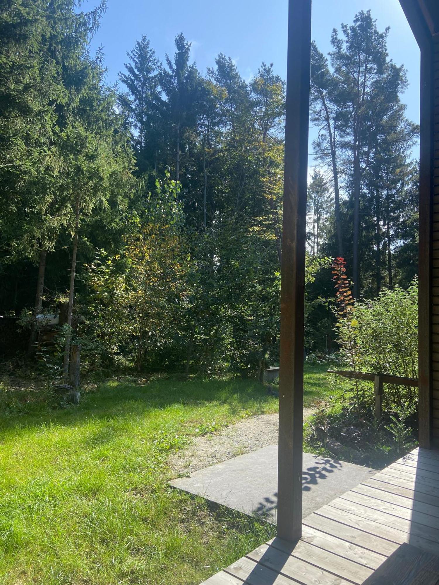 Modernes Tinyhouse Trailer Cabins Am Waldrand - Mit Seezugang Егинг Екстериор снимка
